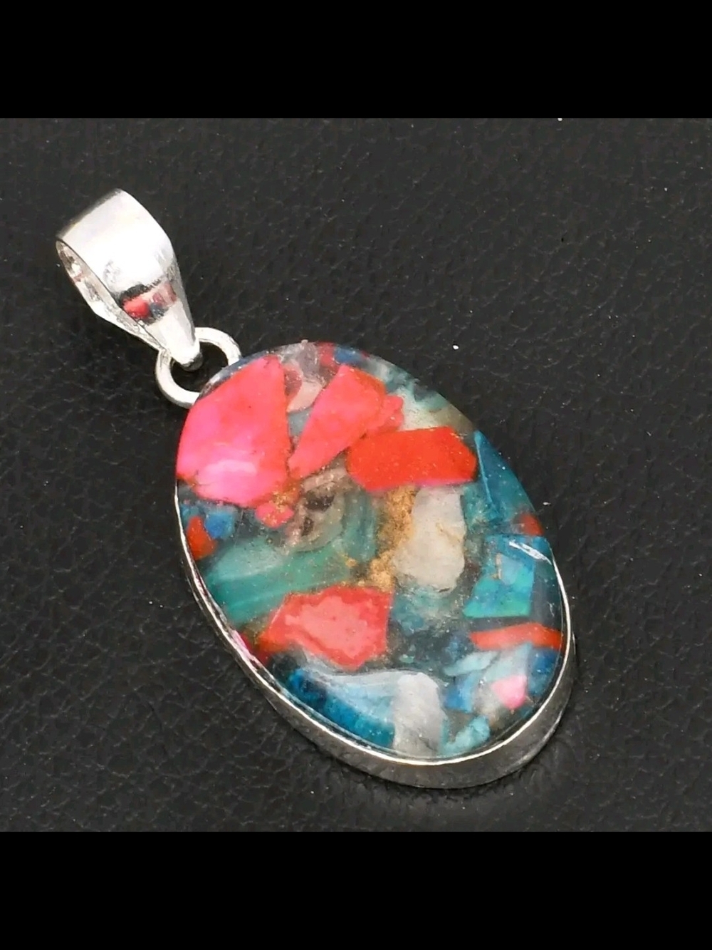 ✨ Handmade Oyster Turquoise Pendant Necklace Charm ✨